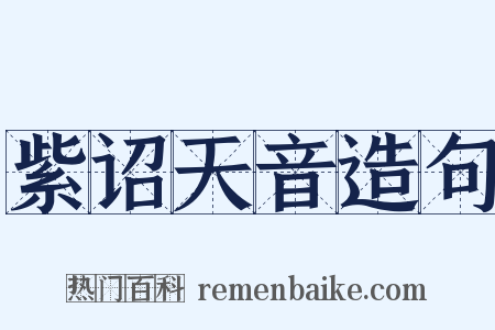 紫诏天音造句是什么意思的图片